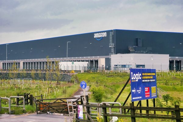An Amazon warehouse