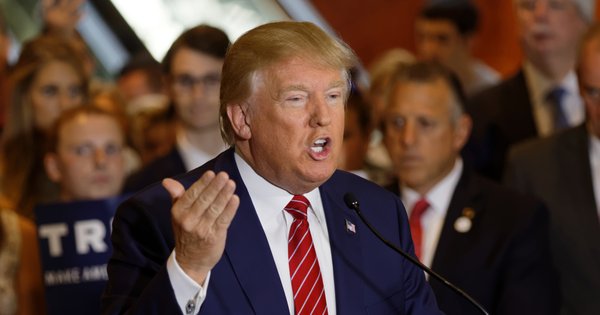 Donald Trump at an event in 2016.