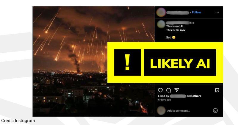 Night sky over a city illuminated with missiles